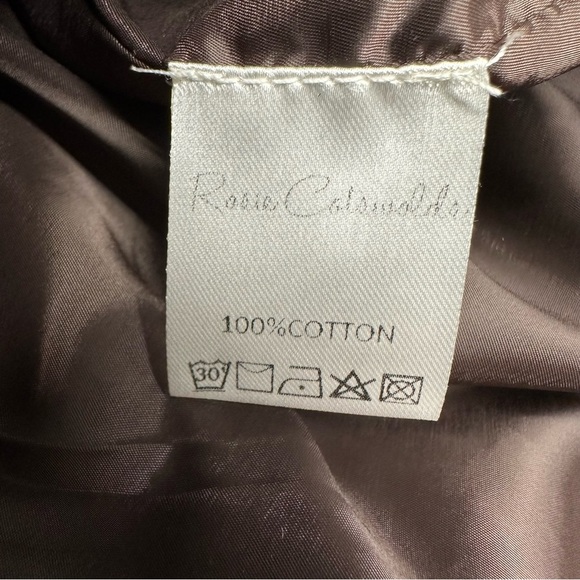 Rosie COTSWOLDS BROWN Floral Puff Sleeve Dress SZ Small - Picture 7 of 10